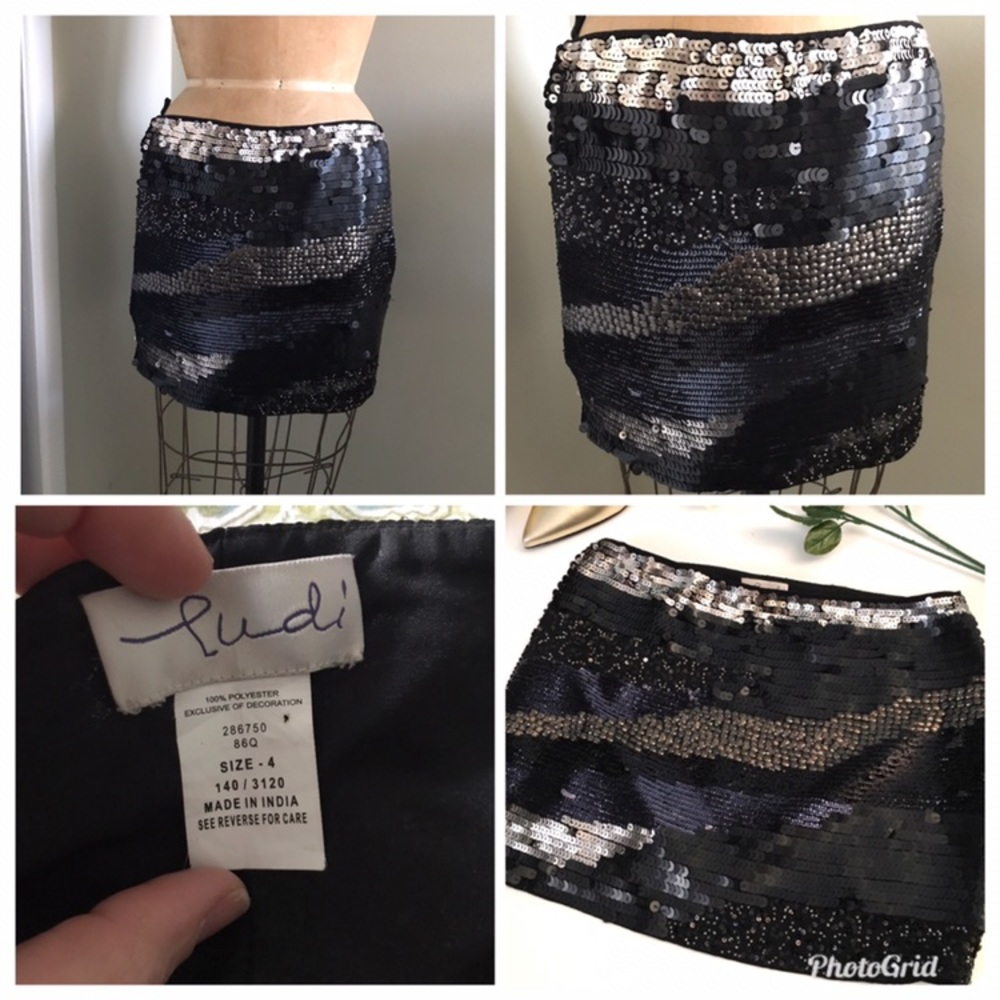 Sequin Mini Skirt ~ S O L D ~